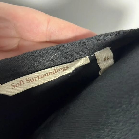 Soft Surroundings Women’s Bailey Maxi Tank Top Black Dress size XS - Picture 9 of 10